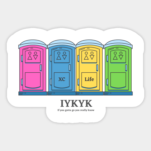 IFKYK Port a Potty Sticker by Track XC Life